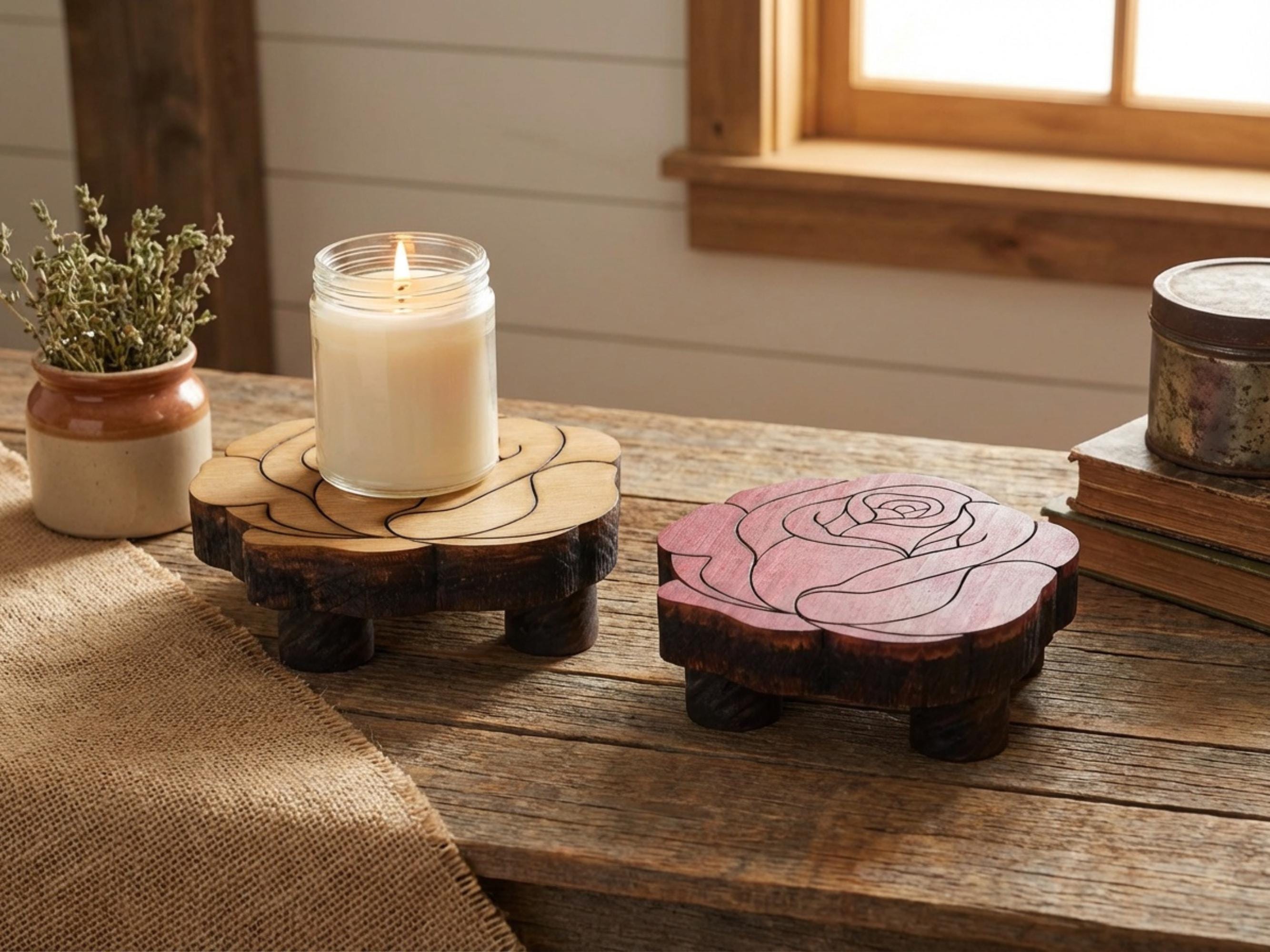 Reclaimed Wood Rose Risers