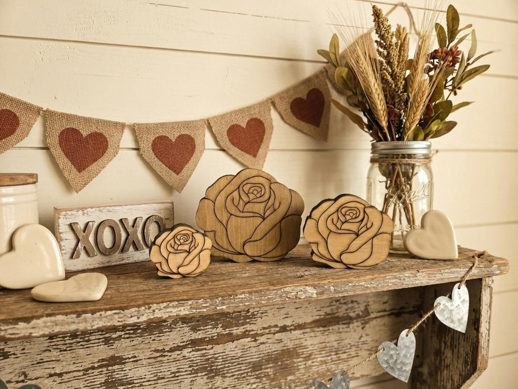 Reclaimed Wood Roses
