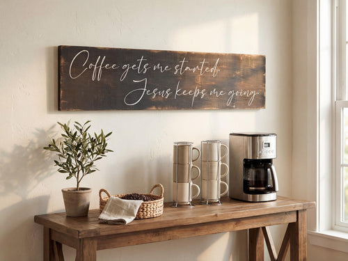 Antique Style Coffee Bar Sign