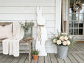 White Bunny with a Jute Twine Bow