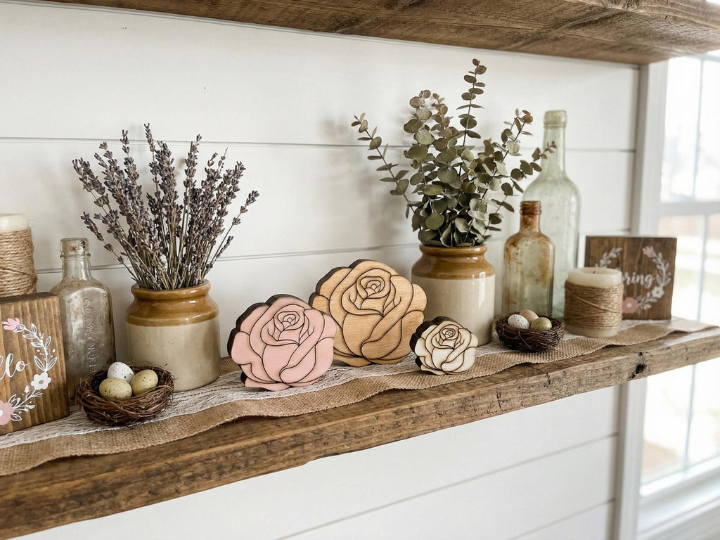 Reclaimed Wood Roses