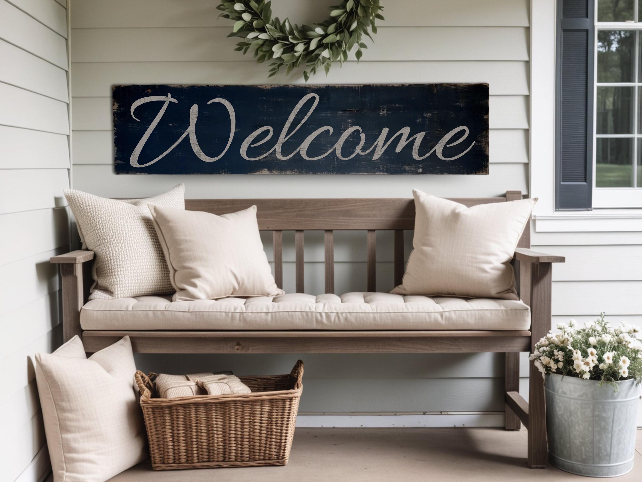 Antique Style Welcome Sign