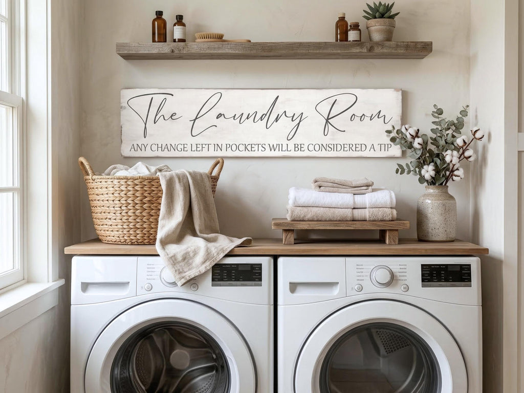 Custom Antique Style Laundry Room Sign