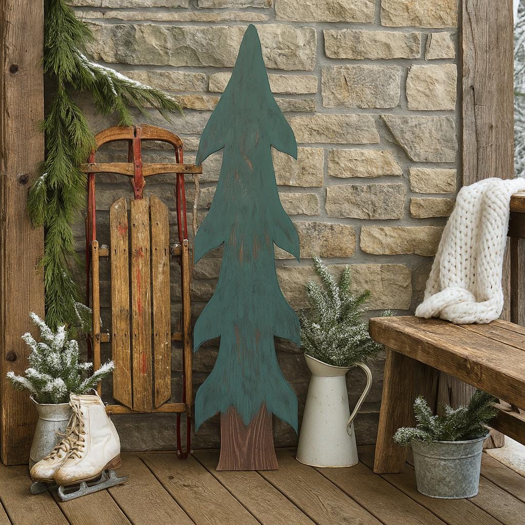 Rustic Wooden Tree 46"