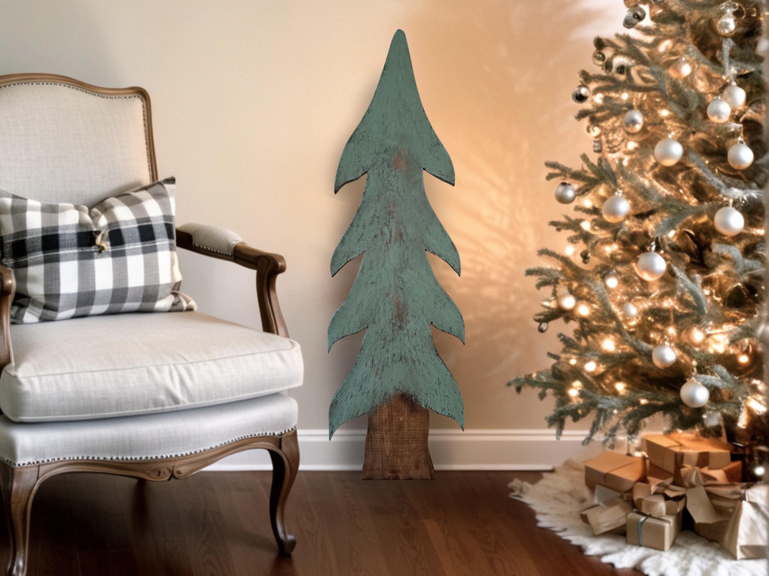 Rustic Wooden Tree 36"