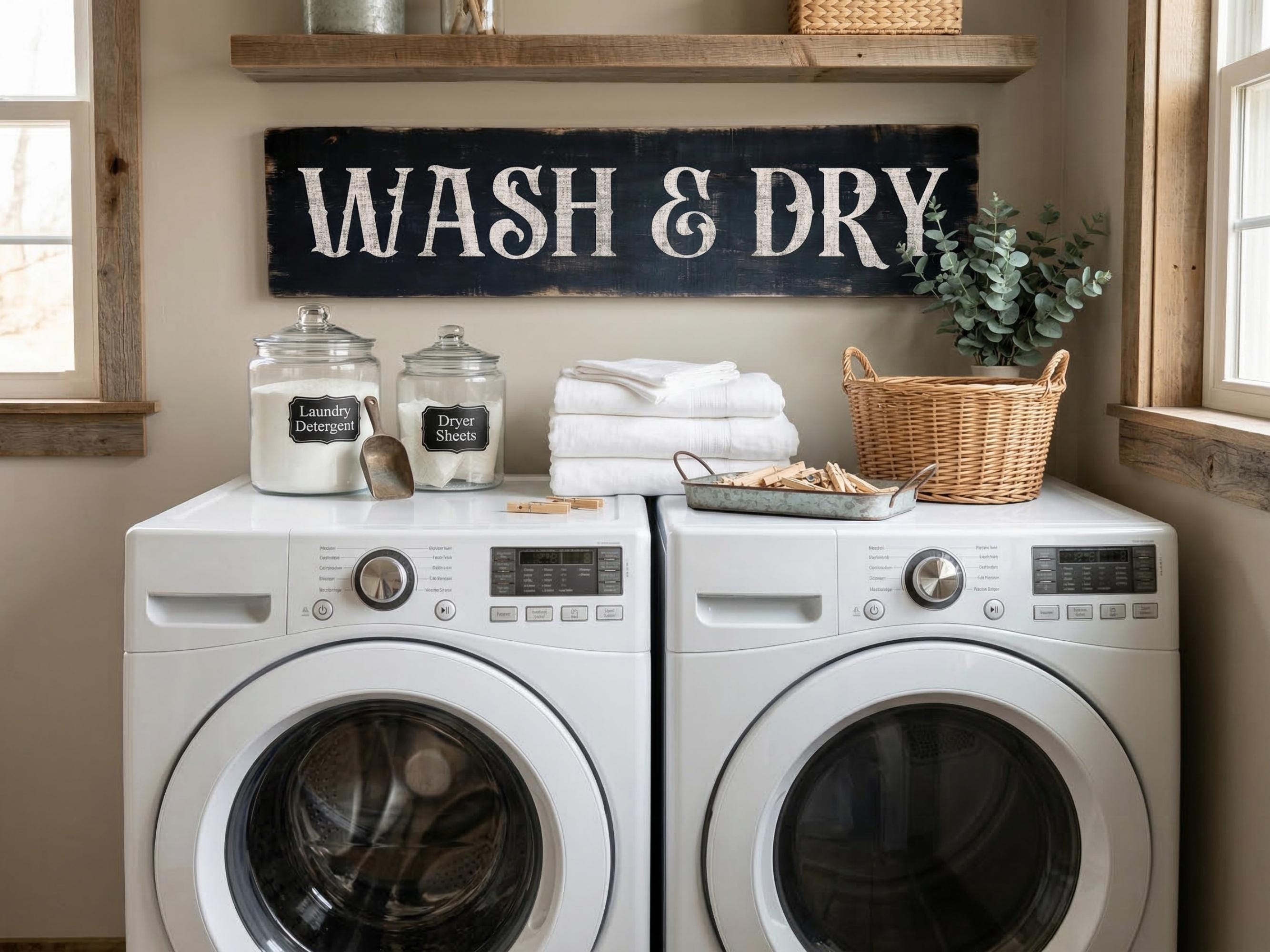 Antique Style Wash & Dry Sign