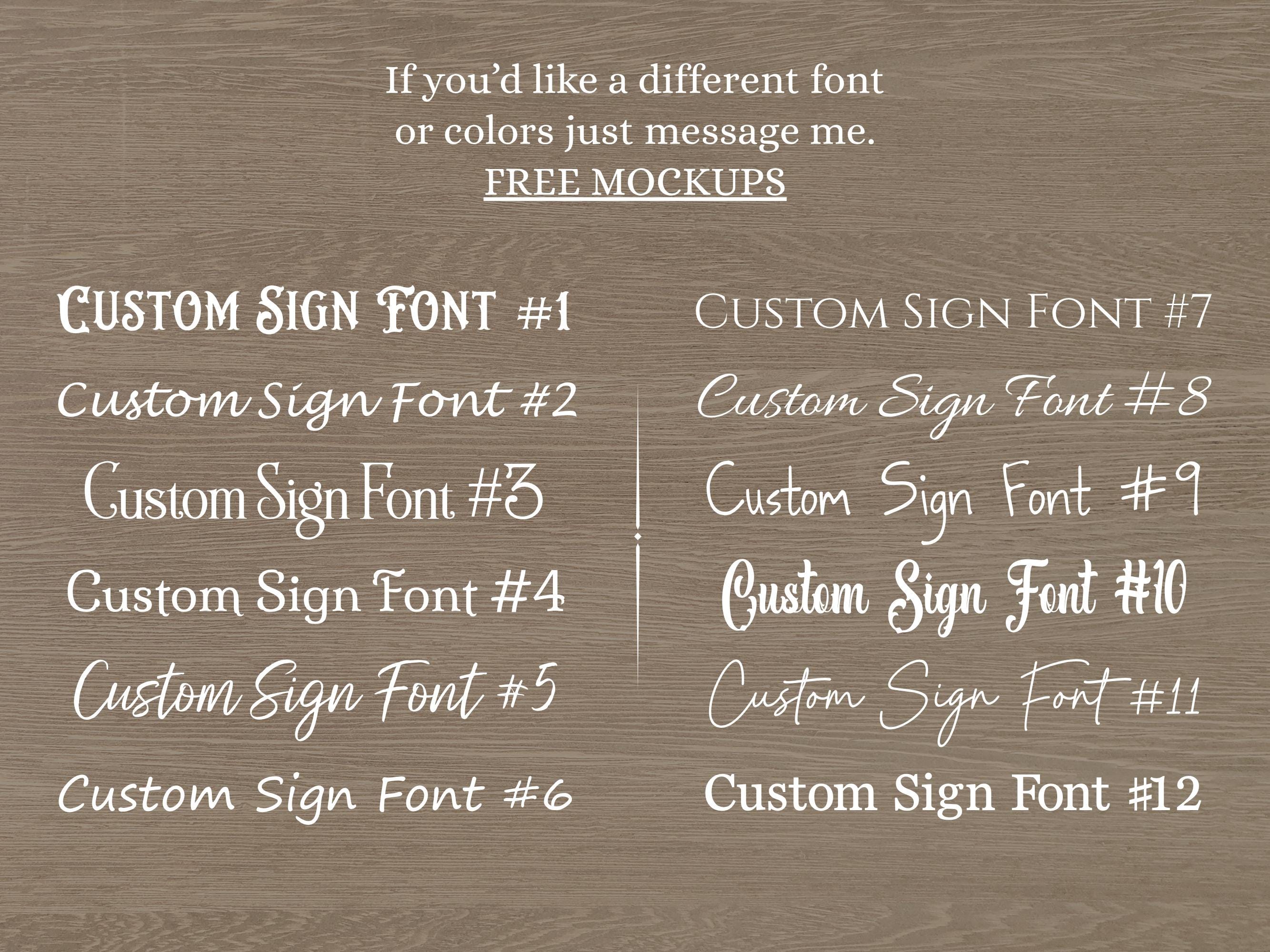 Custom Weathered Sign