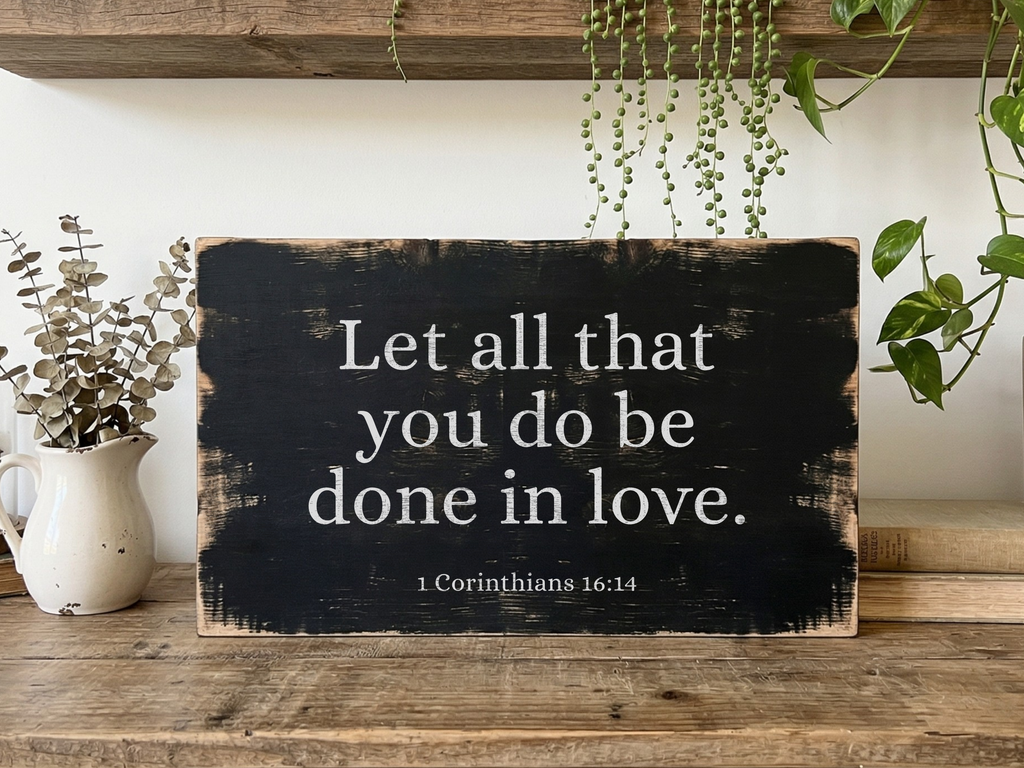 Custom Bible Verse Freestanding Sign