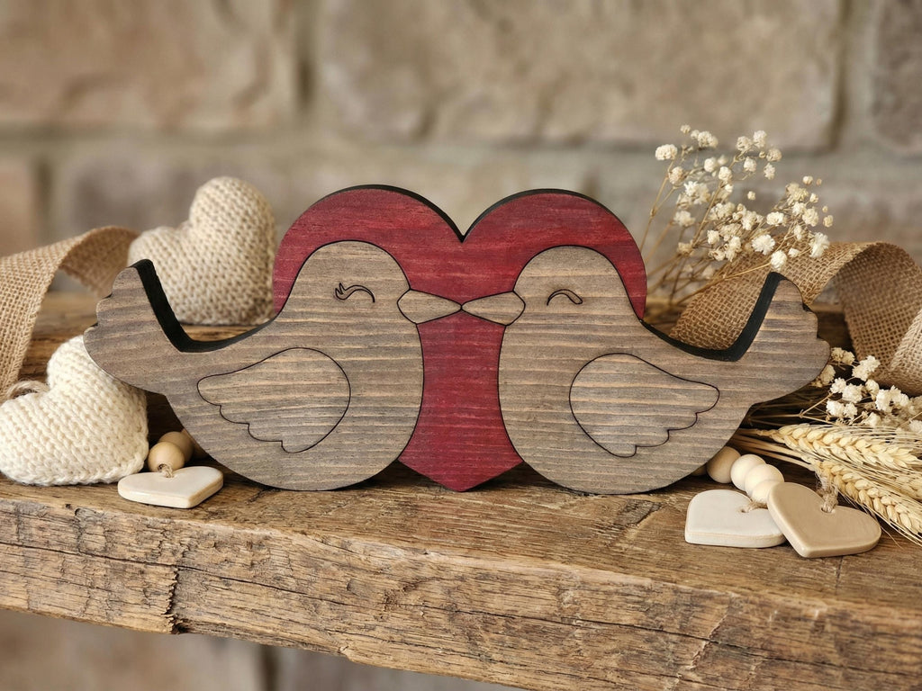 Reclaimed Wood Love Birds