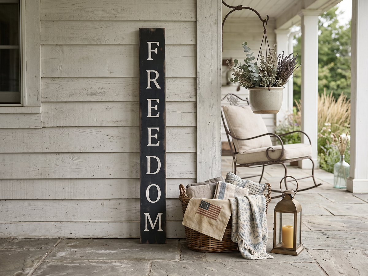 Freedom Porch Leaner Sign