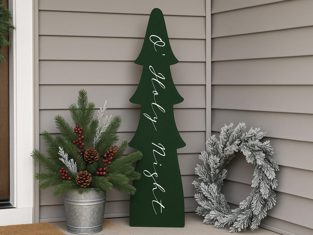 Timeless Porch Leaner Tree - O' Holy Night