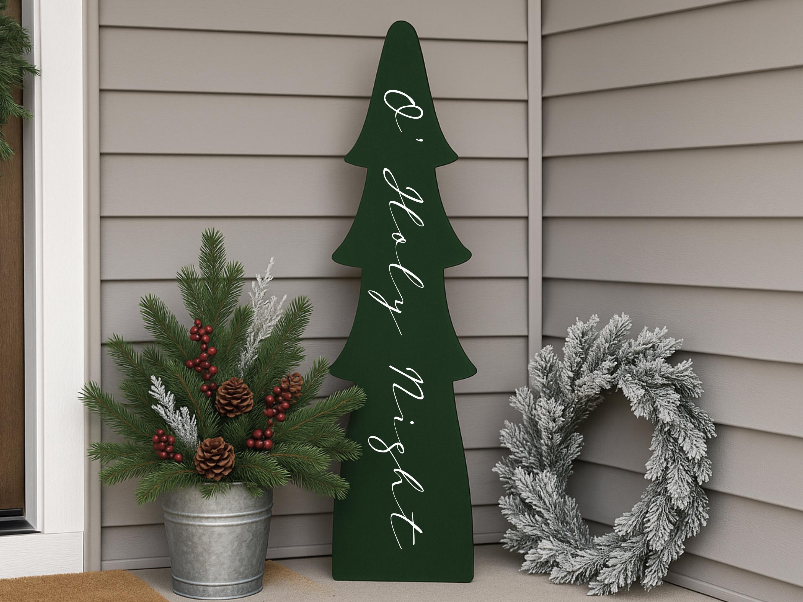 Timeless Porch Leaner Tree - O' Holy Night