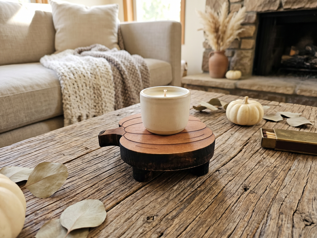 Reclaimed Wood Pumpkin Risers