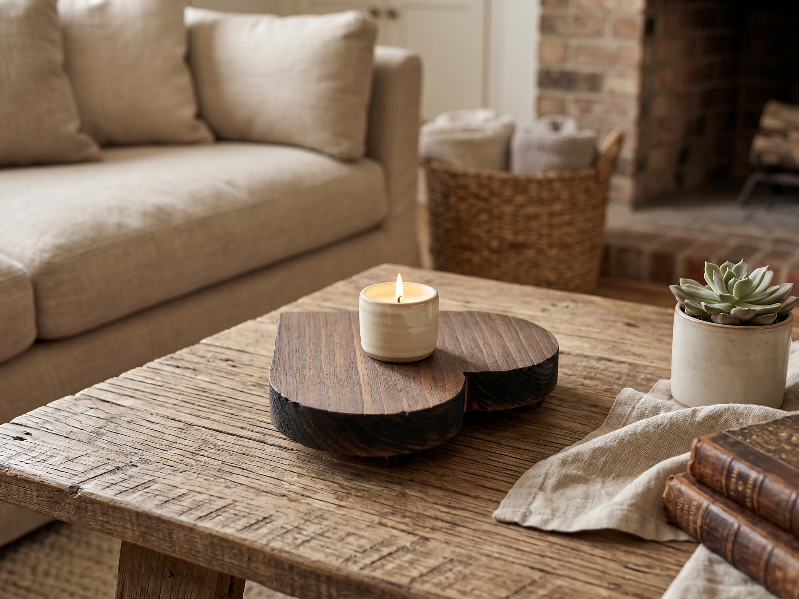 Reclaimed Wood Heart Risers