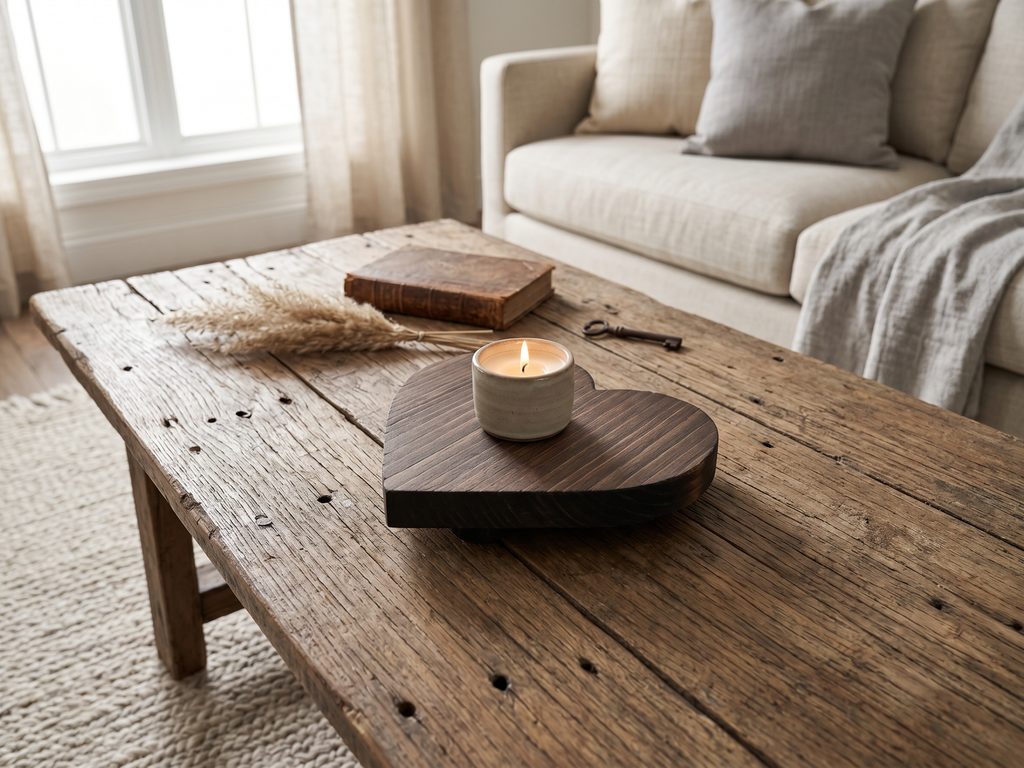 Reclaimed Wood Heart Risers