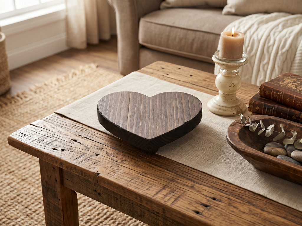 Reclaimed Wood Heart Risers