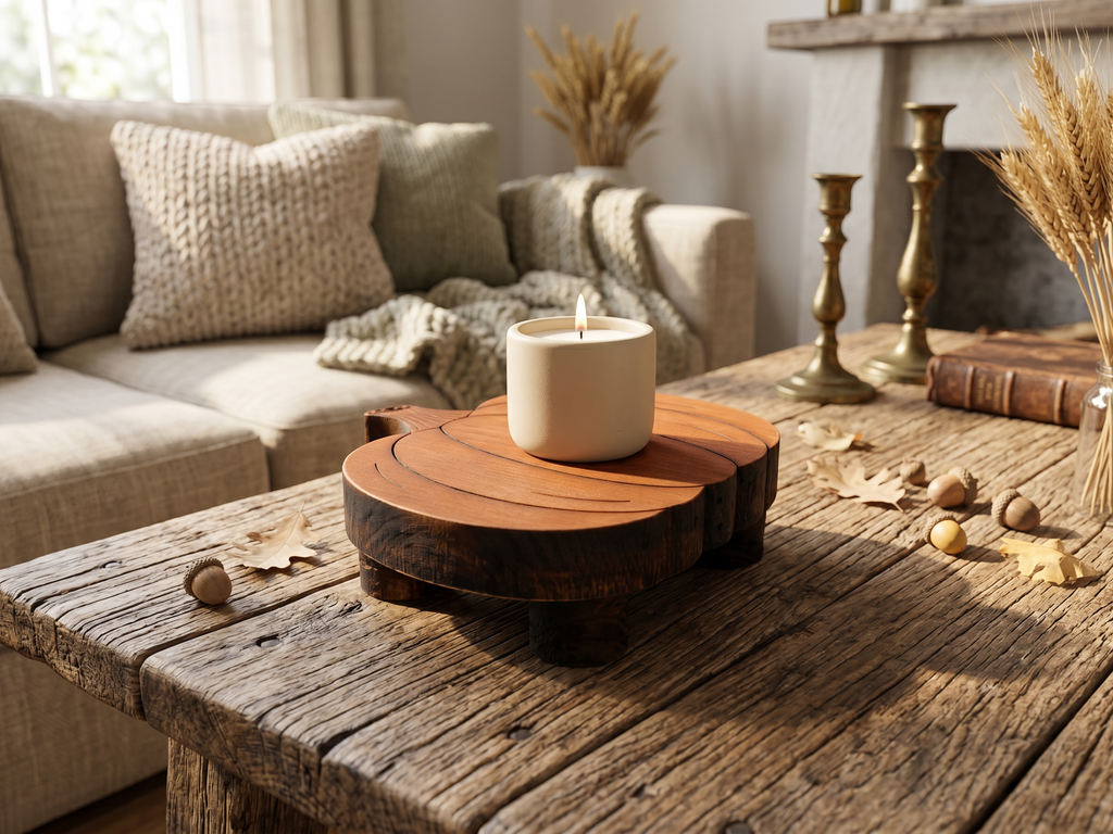 Reclaimed Wood Pumpkin Risers