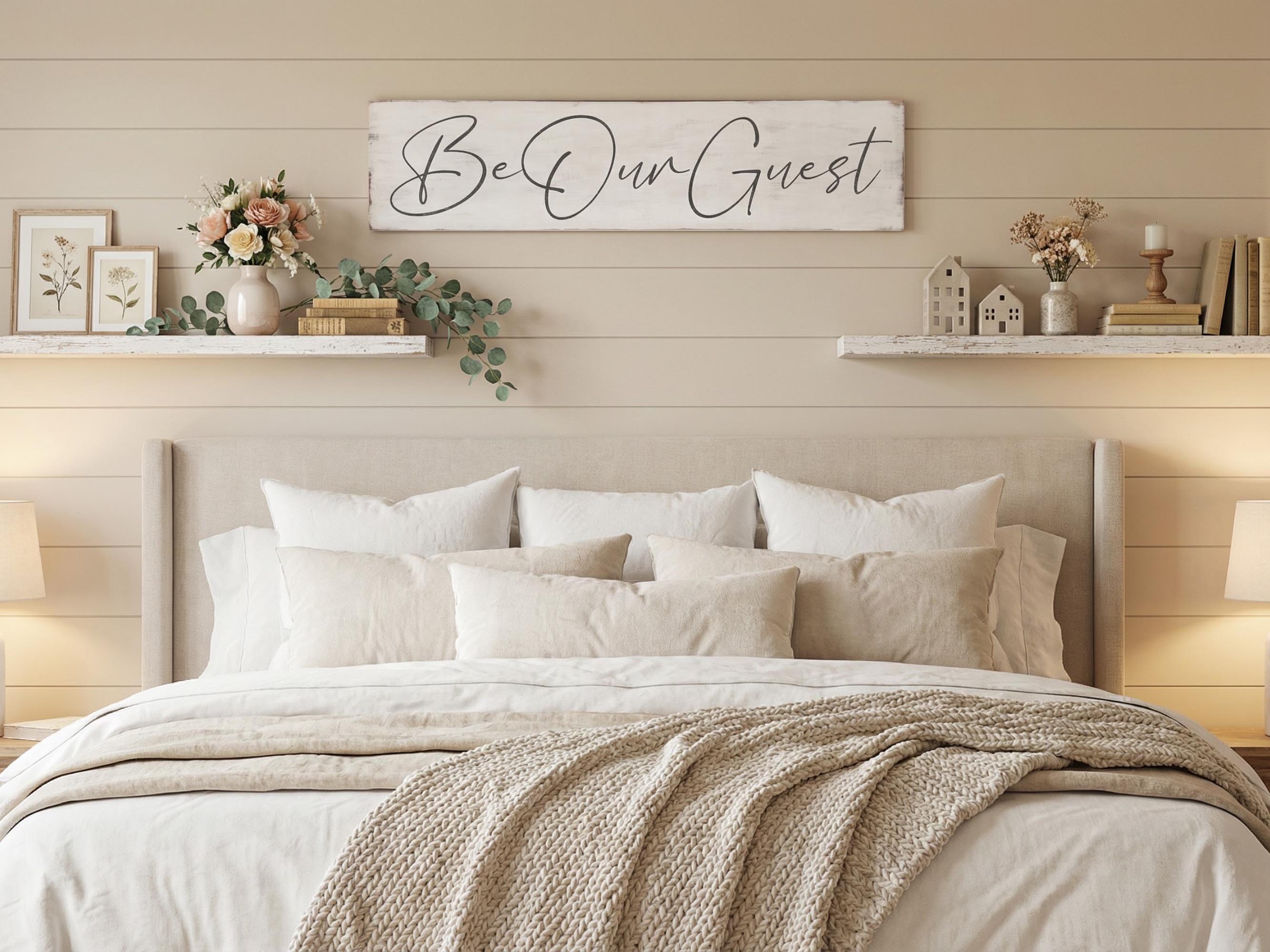 Antique Style Be Our Guest Sign