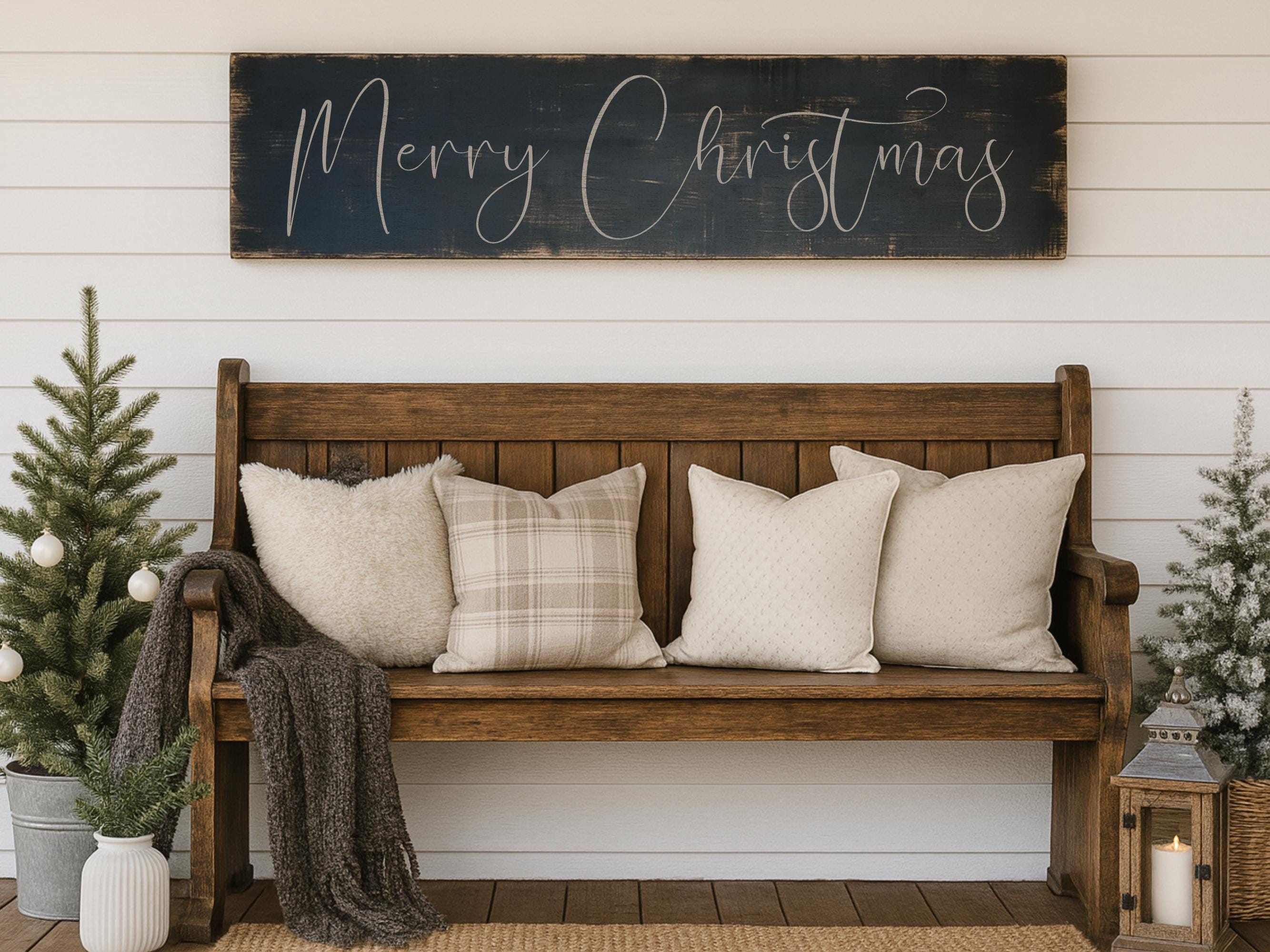 Rustic Merry Christmas Sign