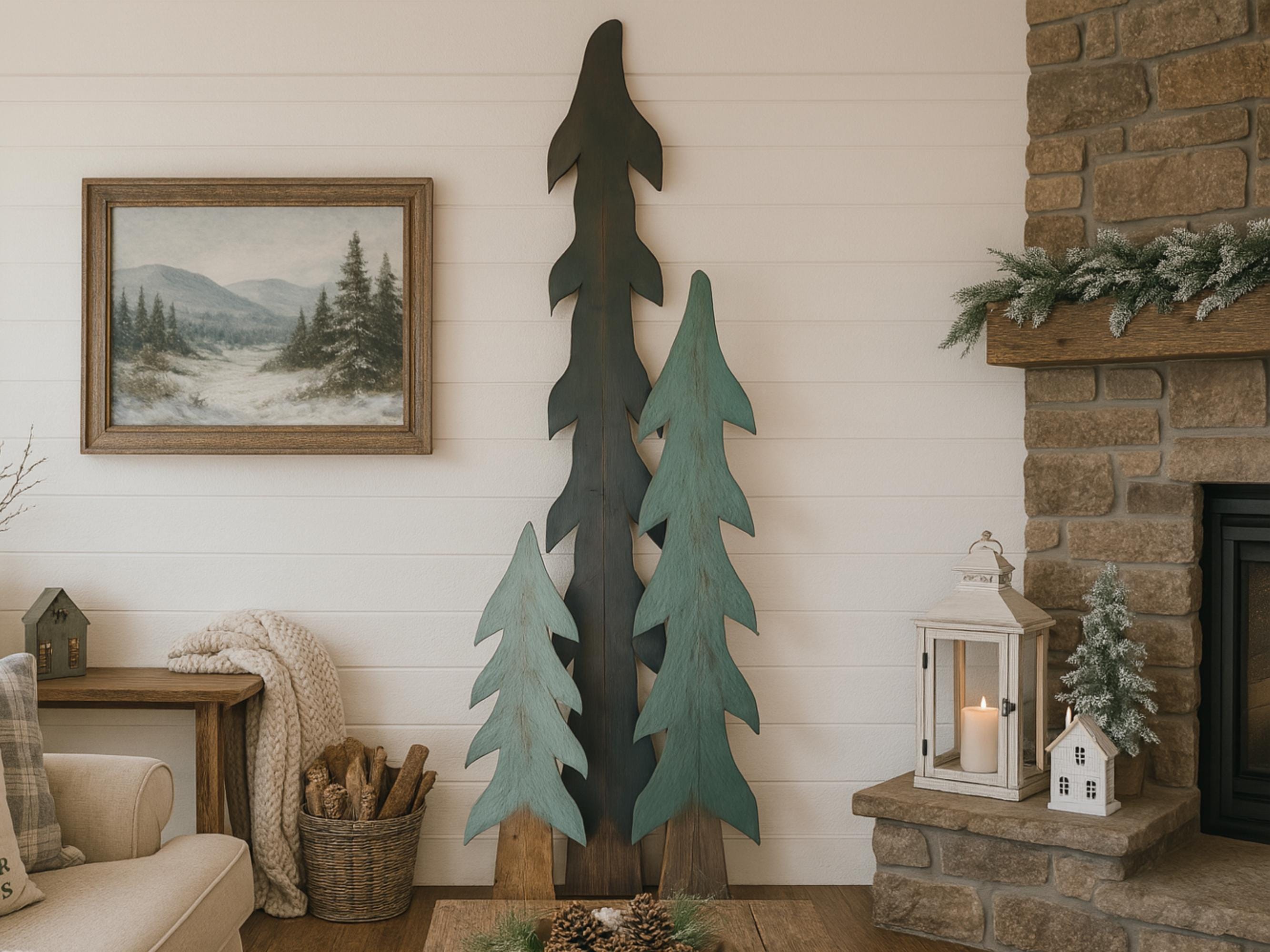 Rustic Wooden Statement Trees