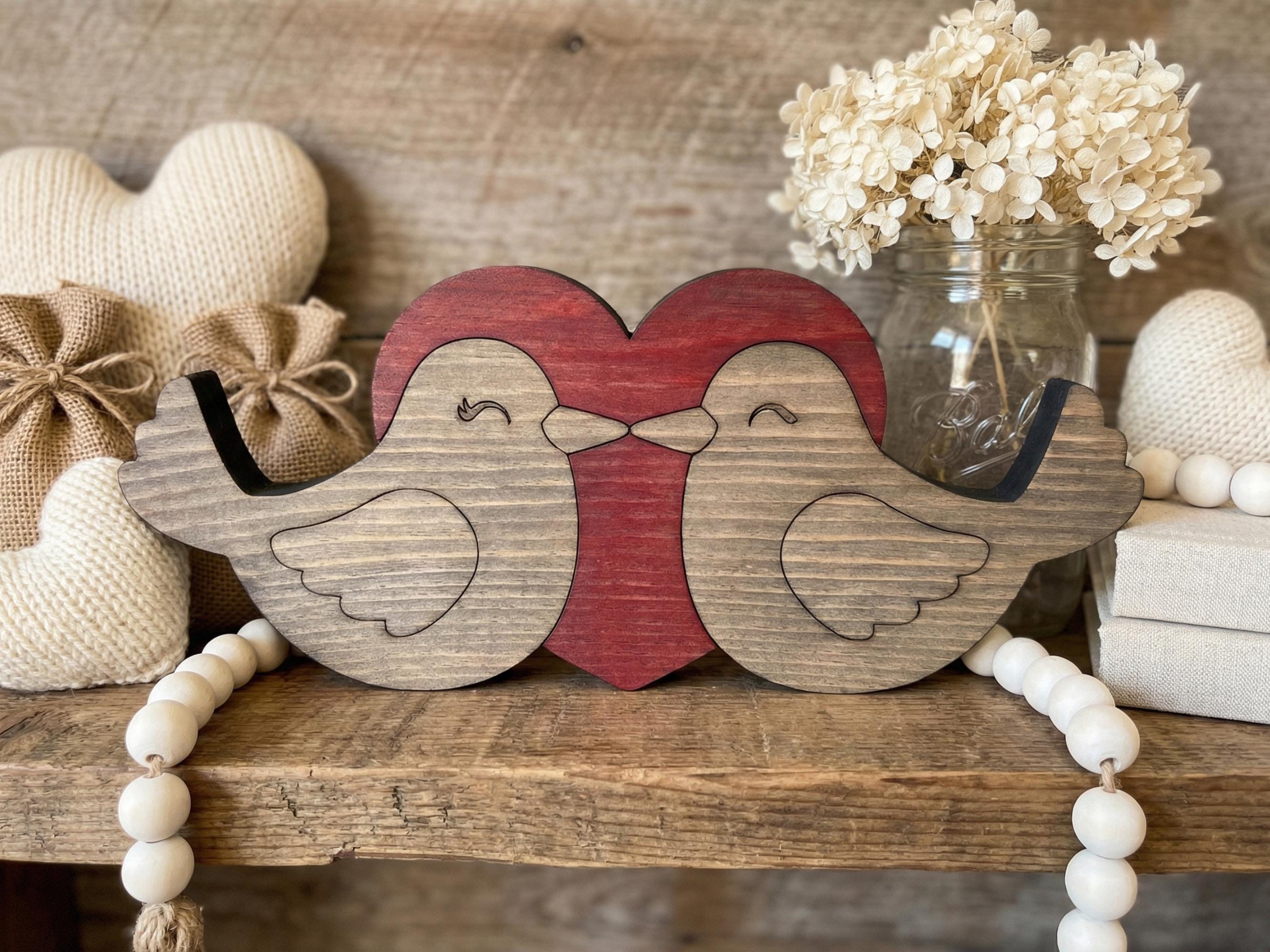 Reclaimed Wood Love Birds
