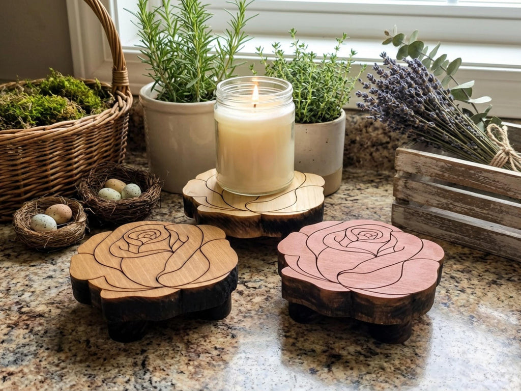 Reclaimed Wood Rose Risers