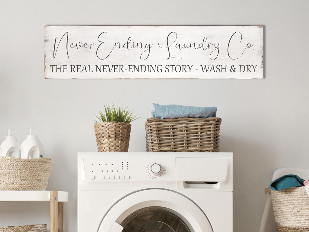 Custom Antique Style Laundry Room Sign