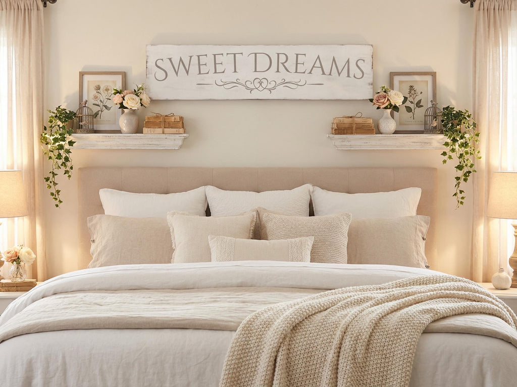 Antique Style Sweet Dreams Wooden Sign