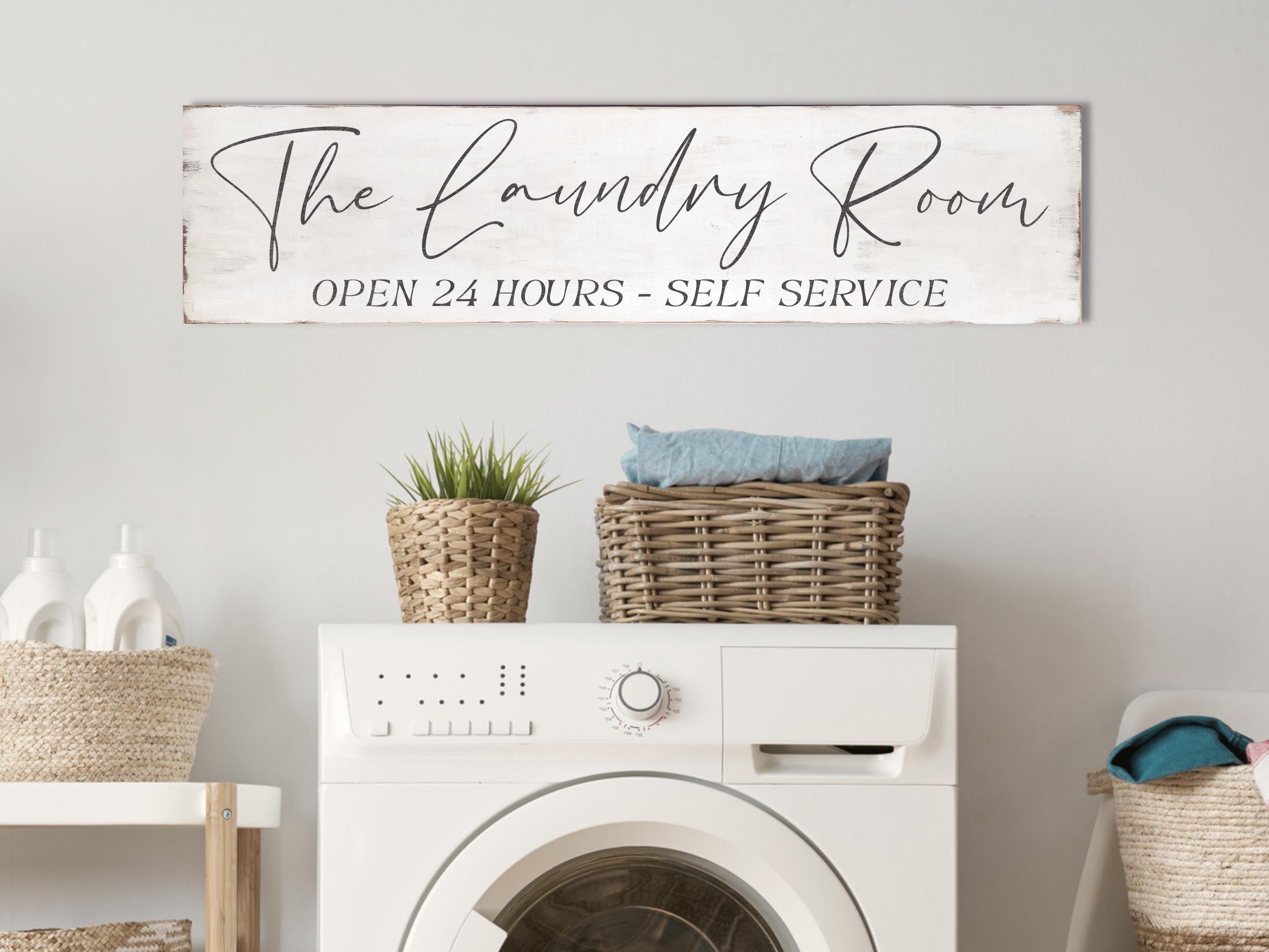 Rustic Laundry Room Sign