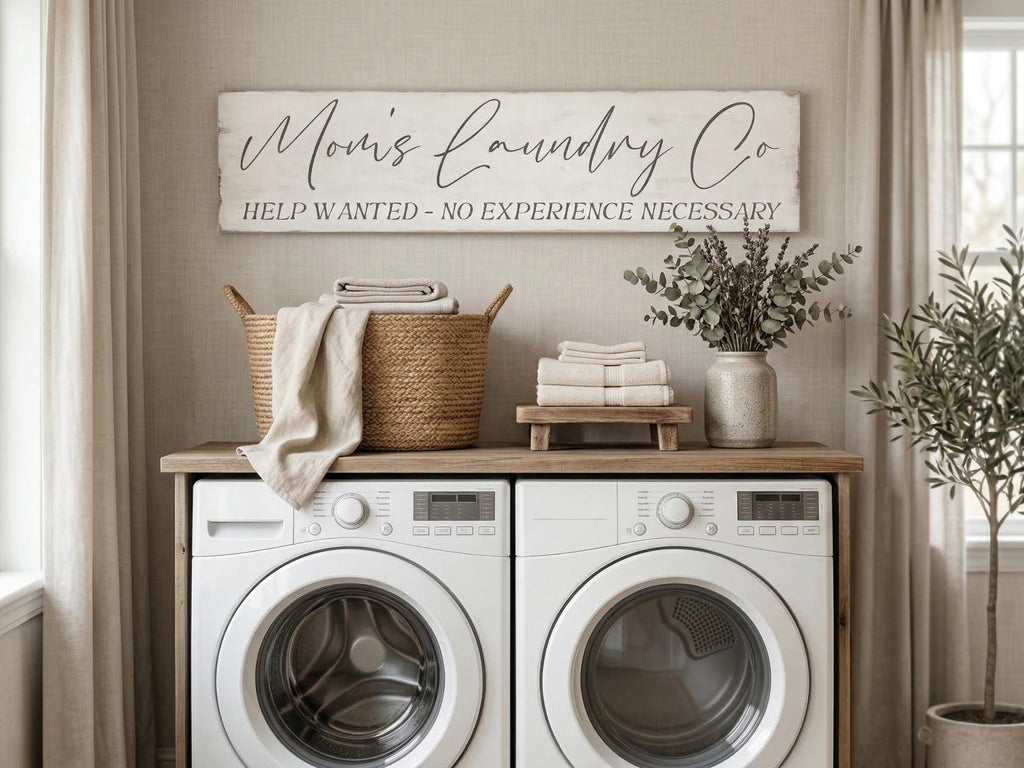 Custom Antique Style Laundry Room Sign