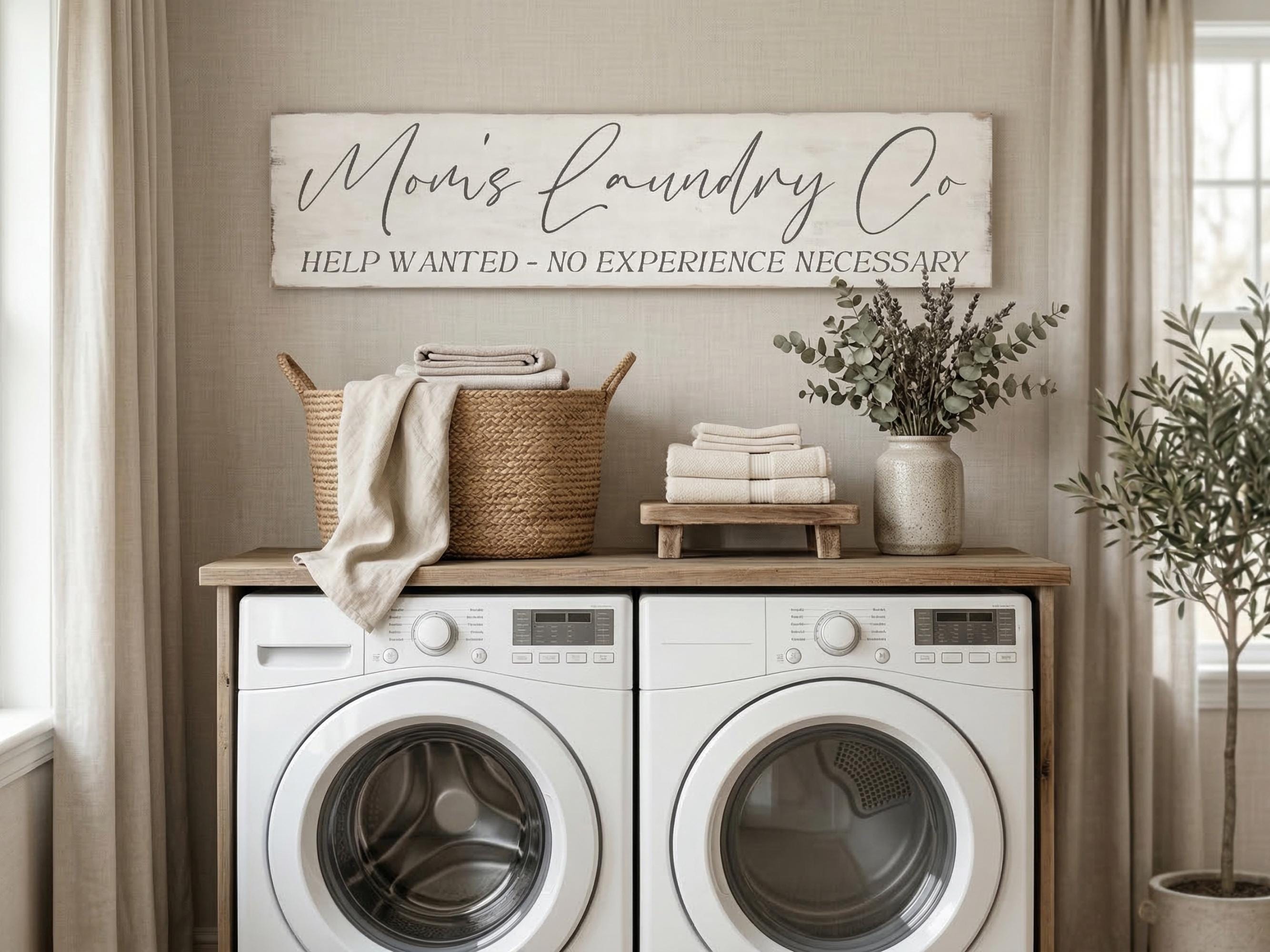 Custom Antique Style Laundry Room Sign