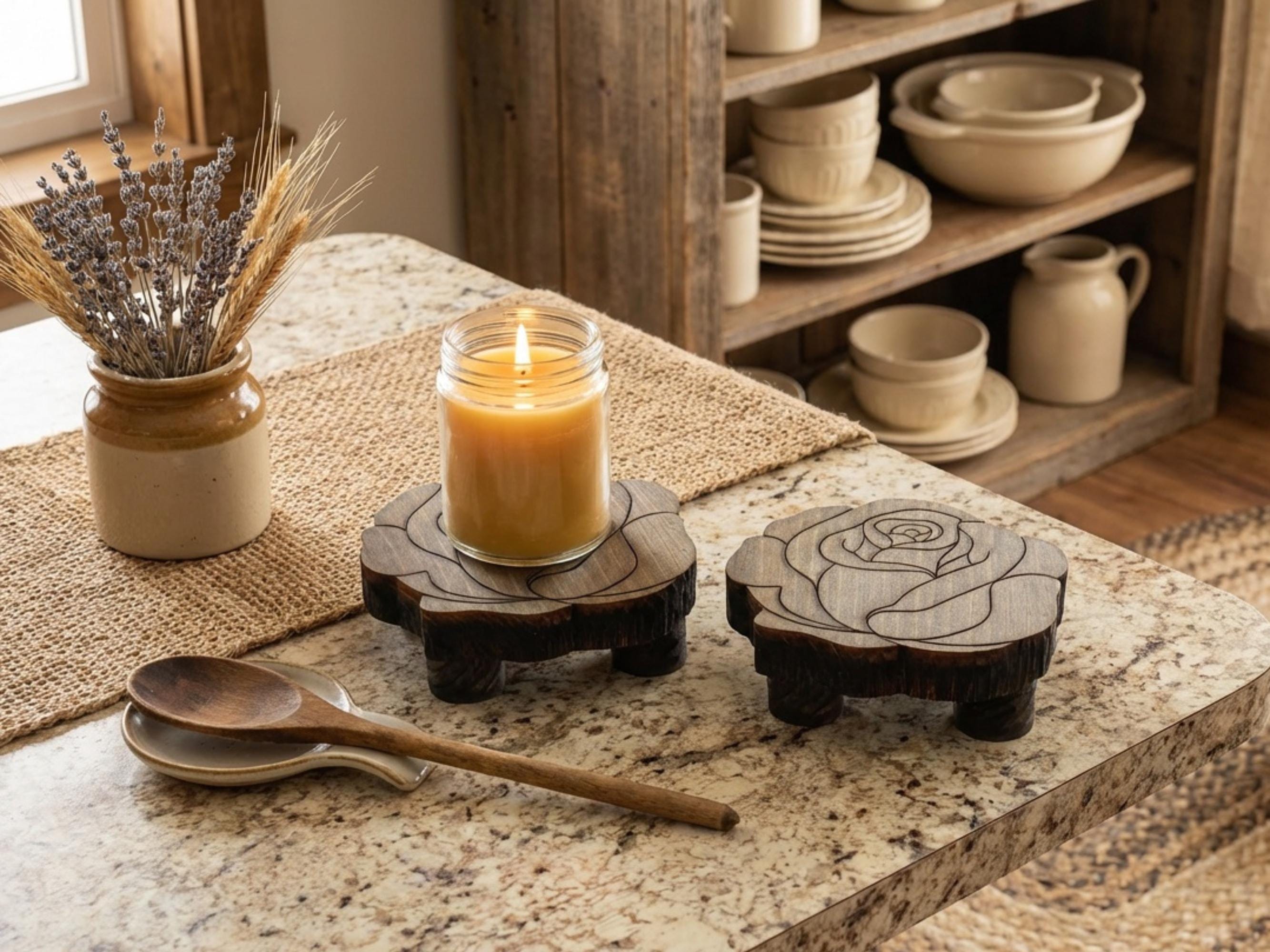 Reclaimed Wood Rose Risers