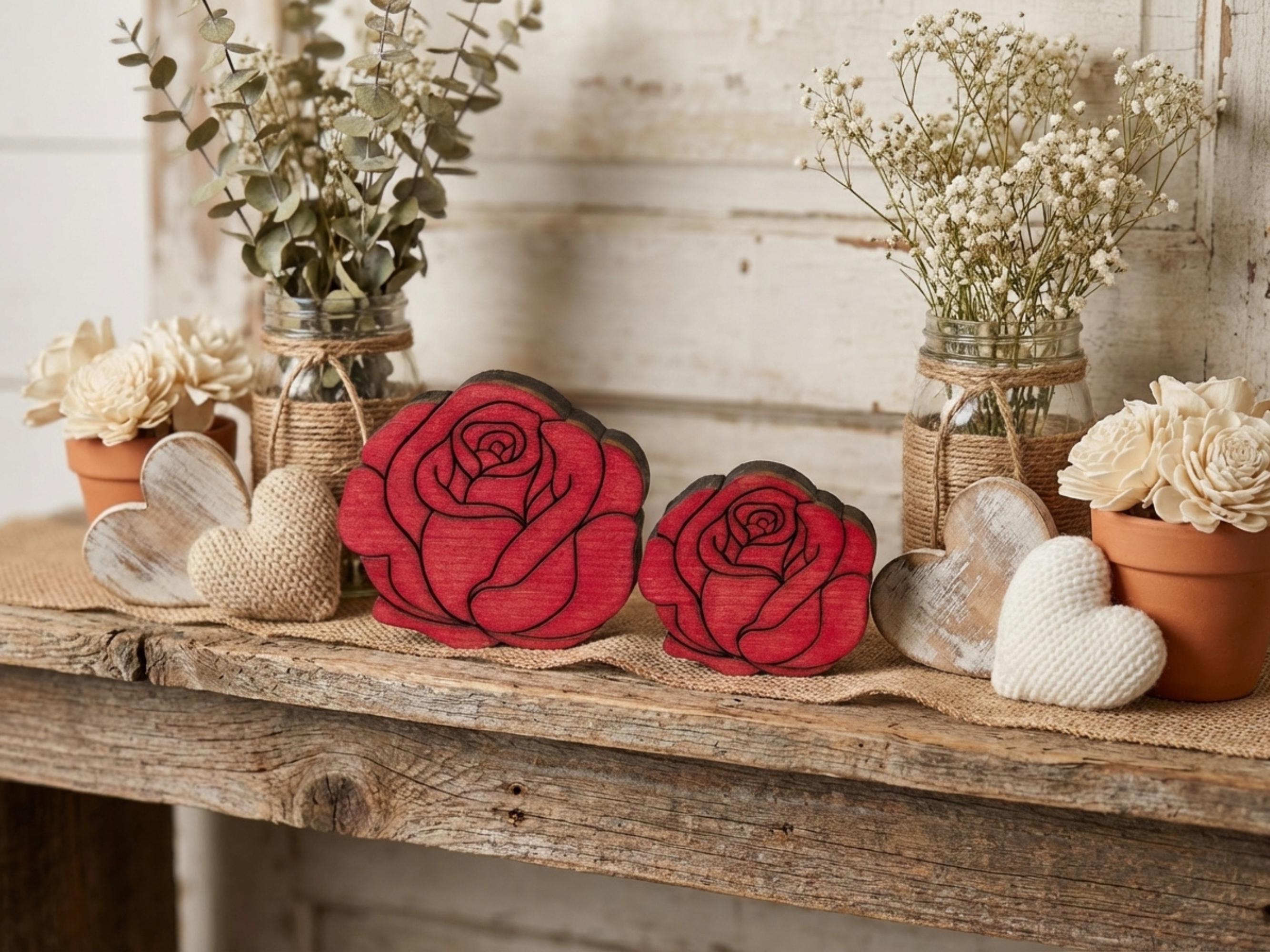Reclaimed Wood Roses