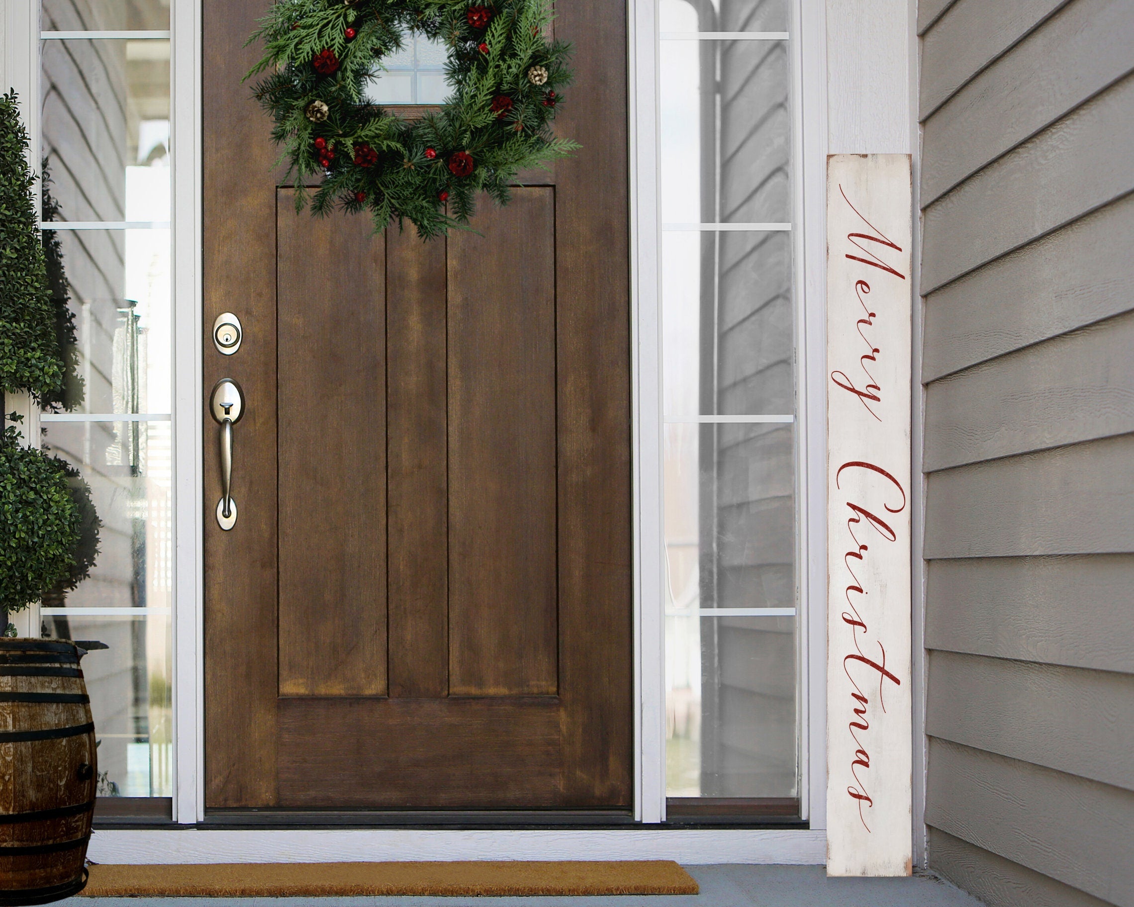 Merry Christmas Reclaimed Wood Sign