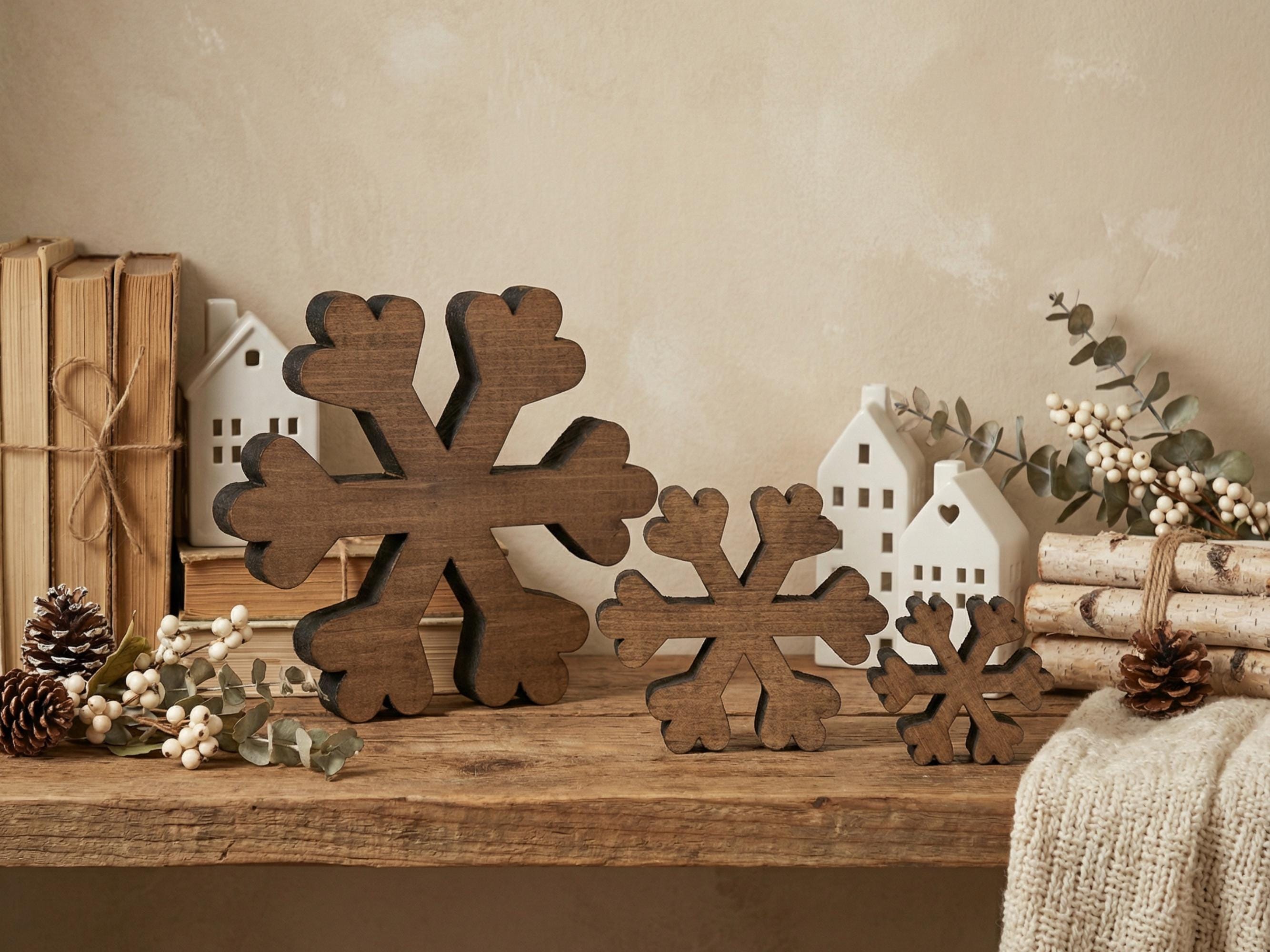 Reclaimed Wood Snowflakes