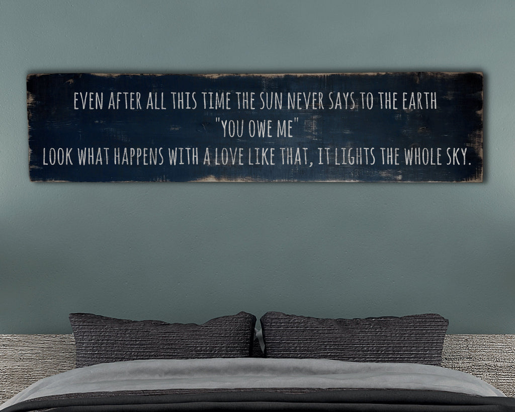 Custom Antique Style Wood Sign