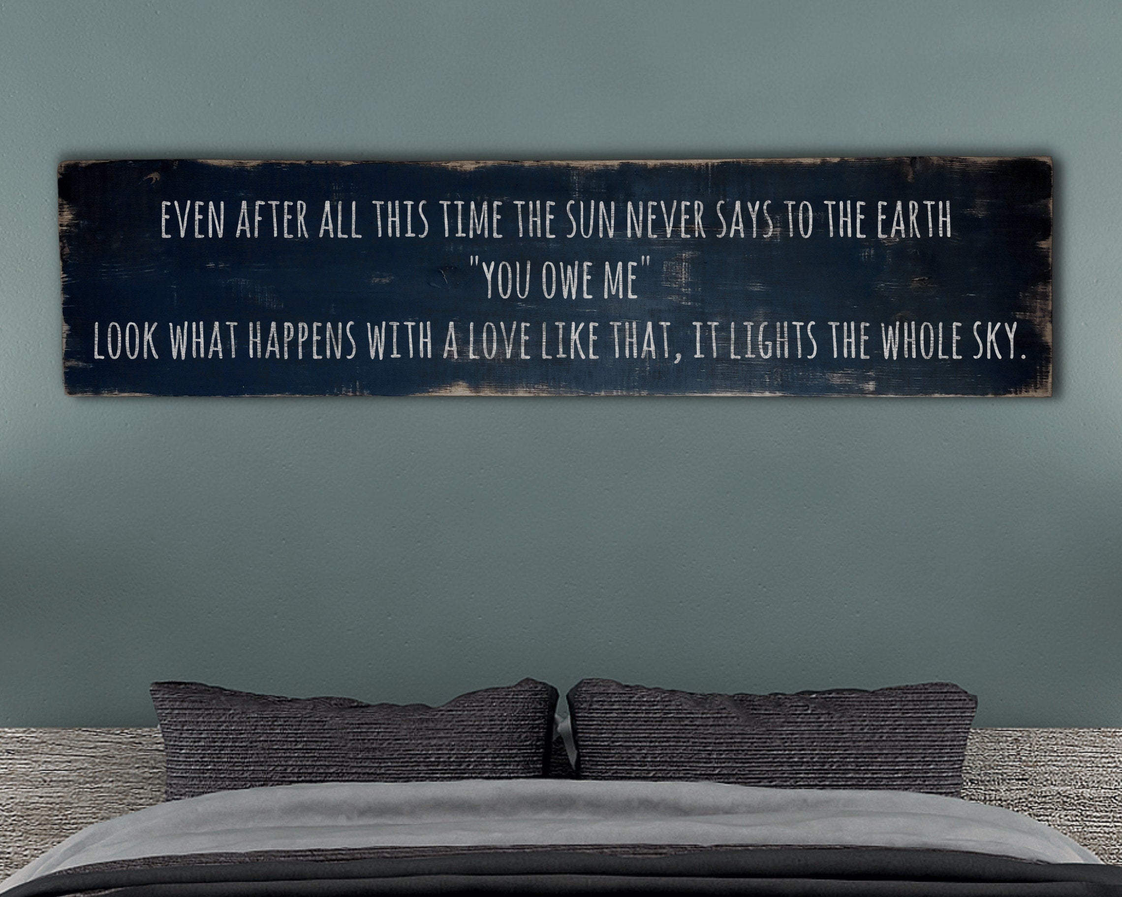 Custom Antique Style Wood Sign