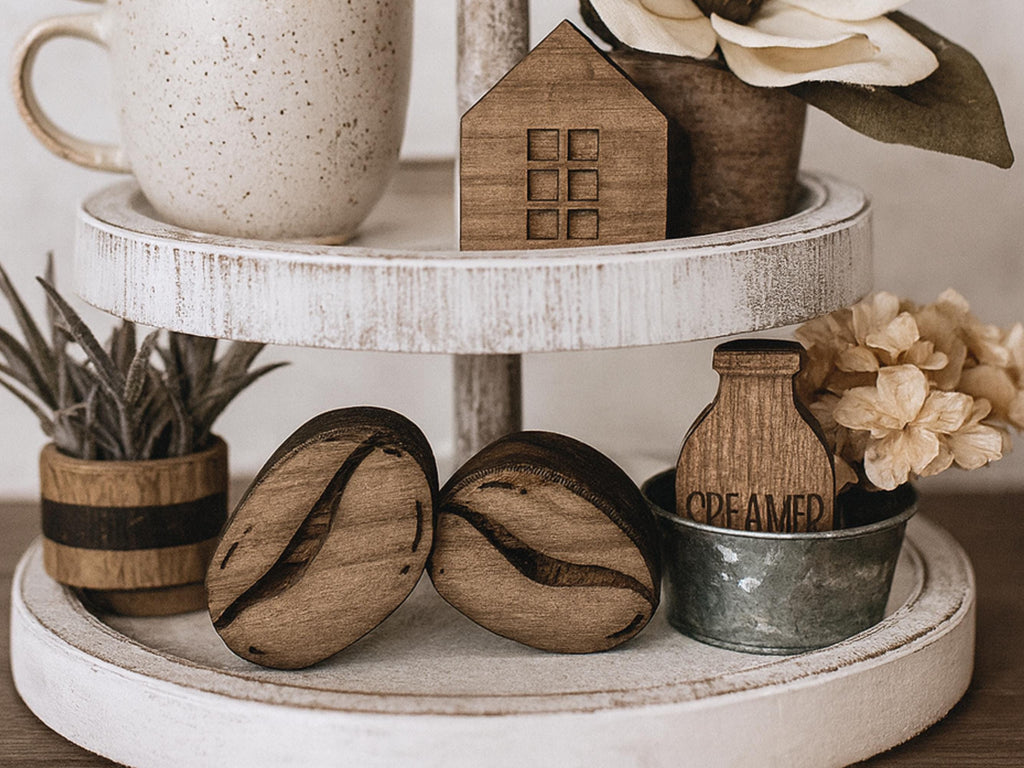 Freestanding Reclaimed Wood Coffee Beans