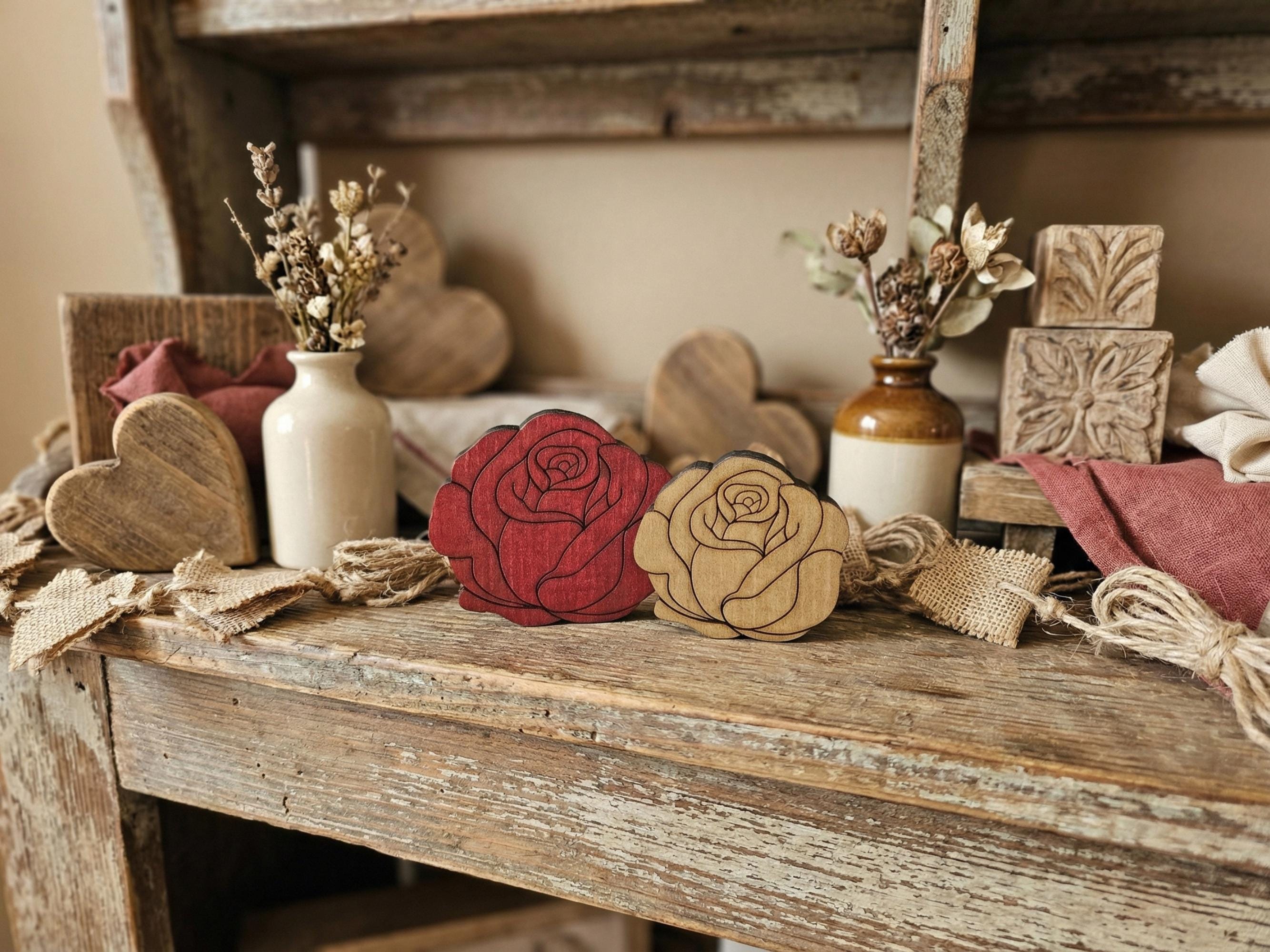 Reclaimed Wood Roses