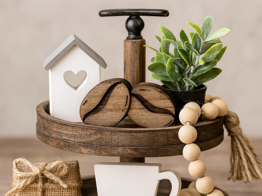 Freestanding Reclaimed Wood Coffee Beans