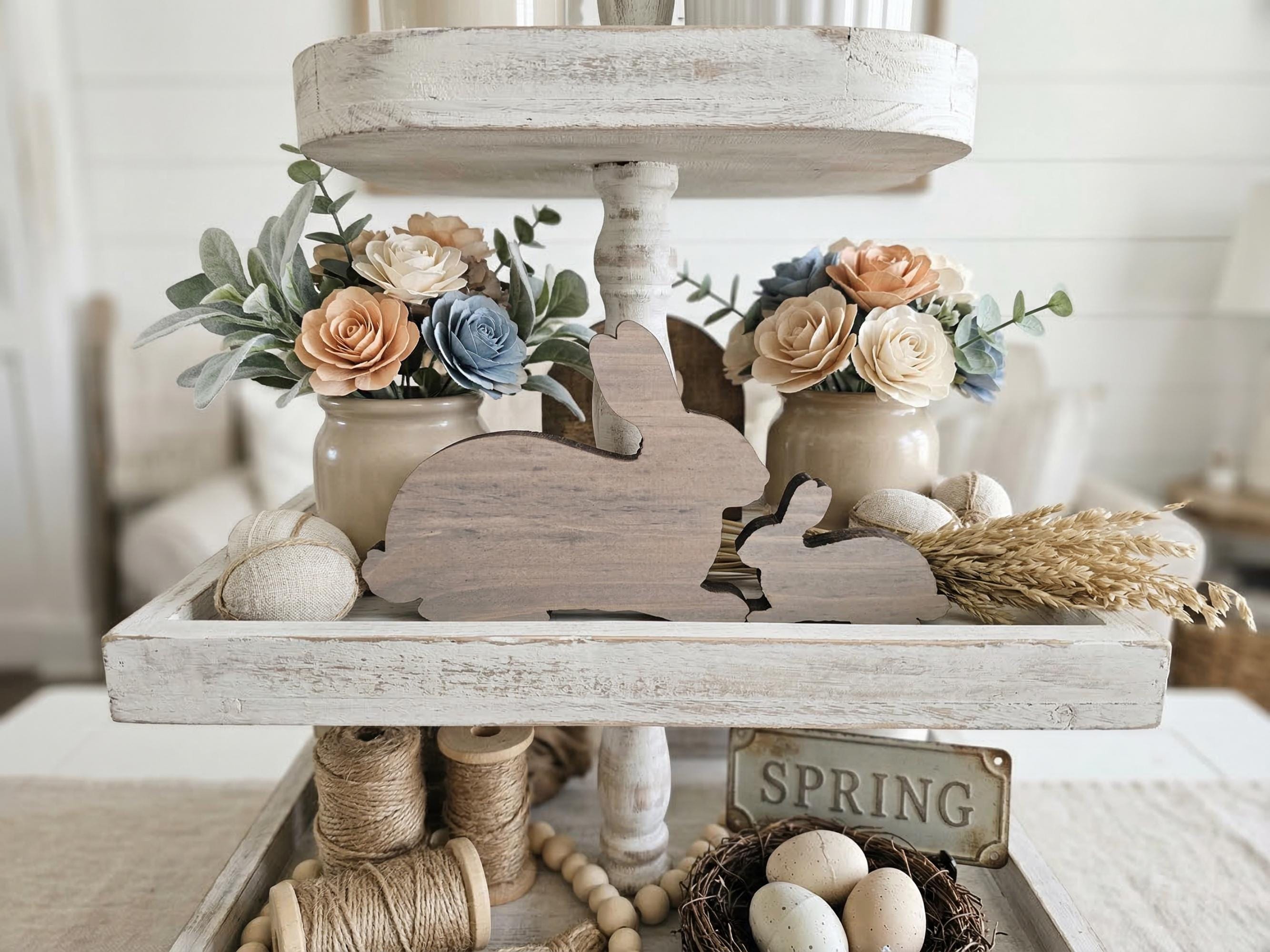 Reclaimed Wood Freestanding Bunny