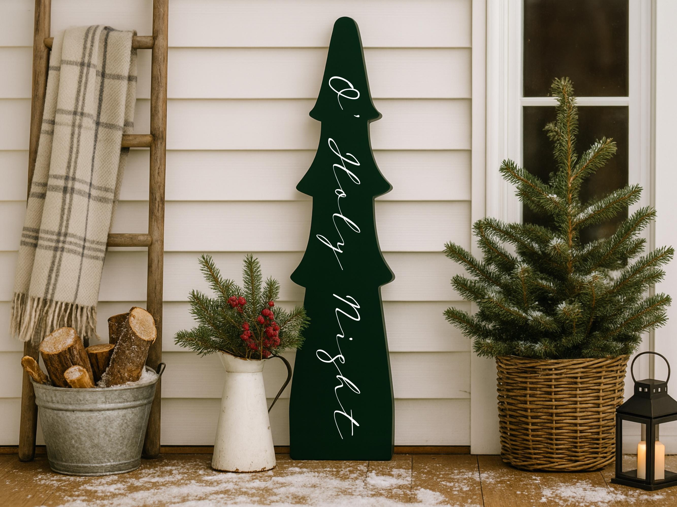 Timeless Porch Leaner Tree - O' Holy Night