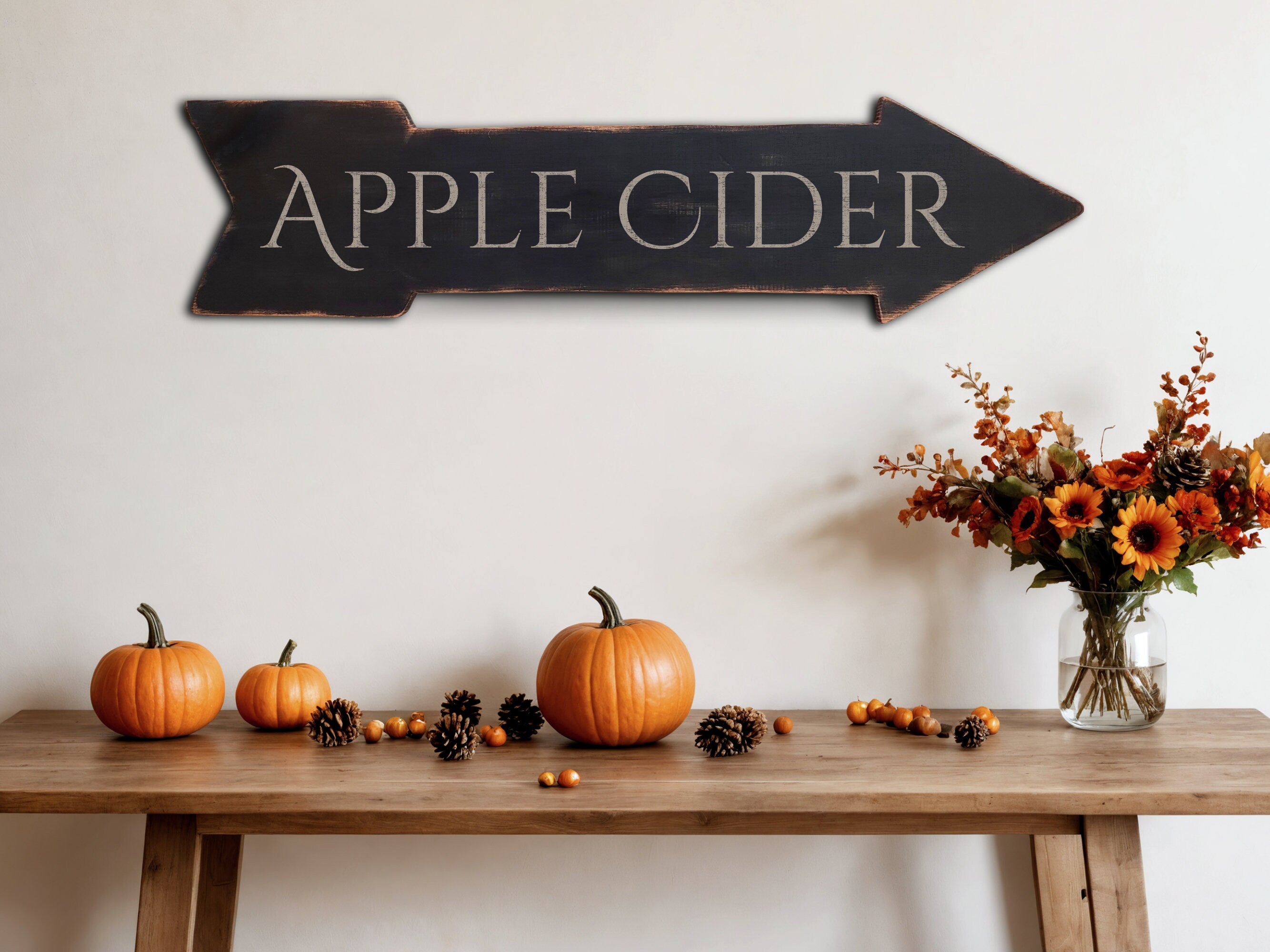 Apple Cider Arrow Sign