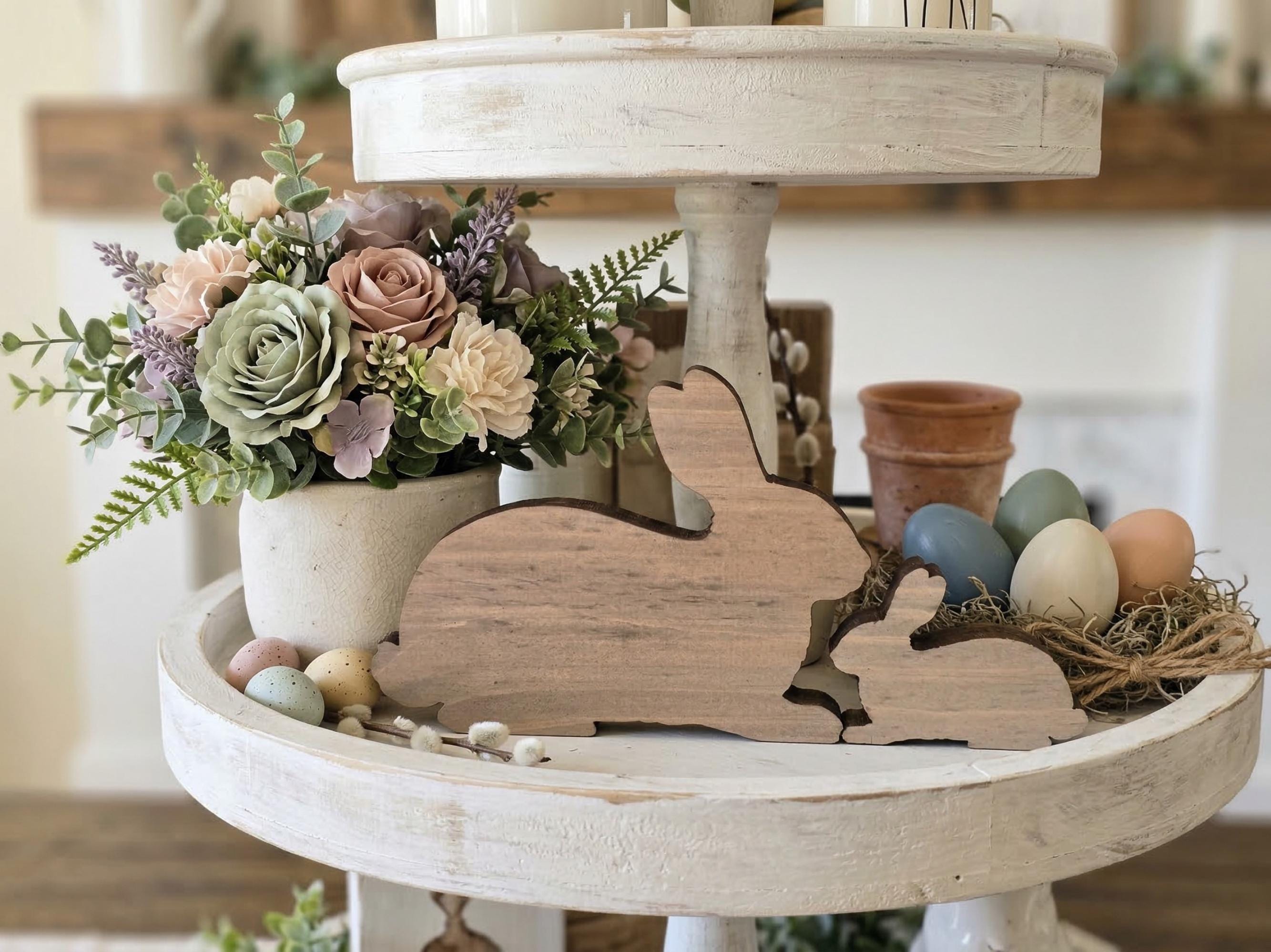 Reclaimed Wood Freestanding Bunny