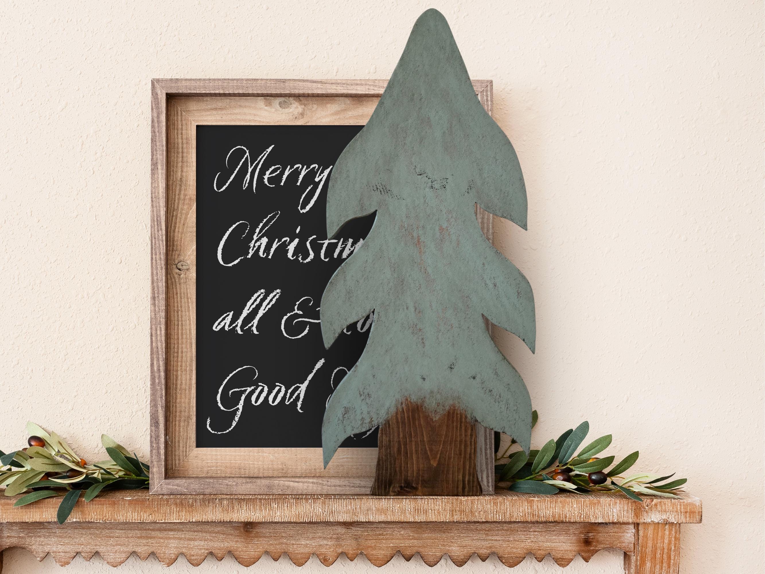 2ft Rustic Wooden Christmas Tree