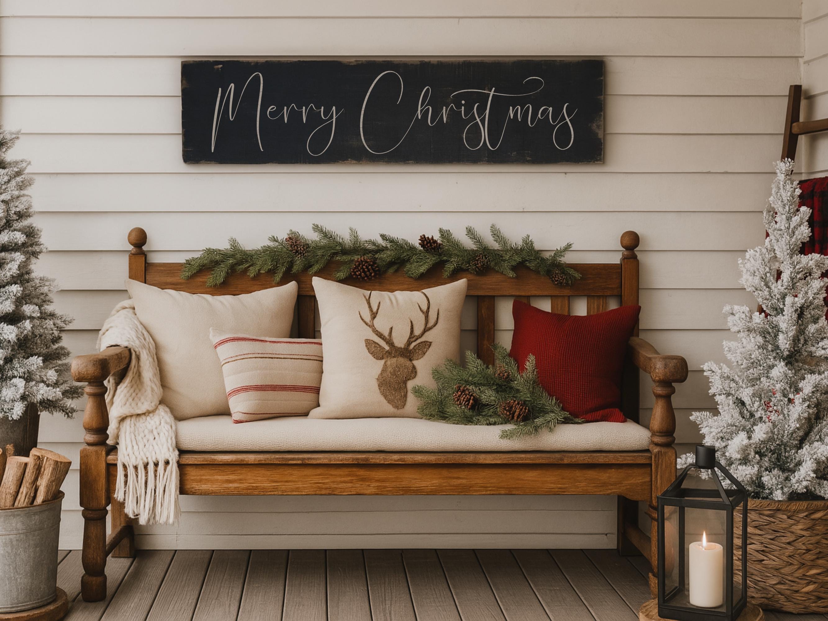 Rustic Merry Christmas Sign