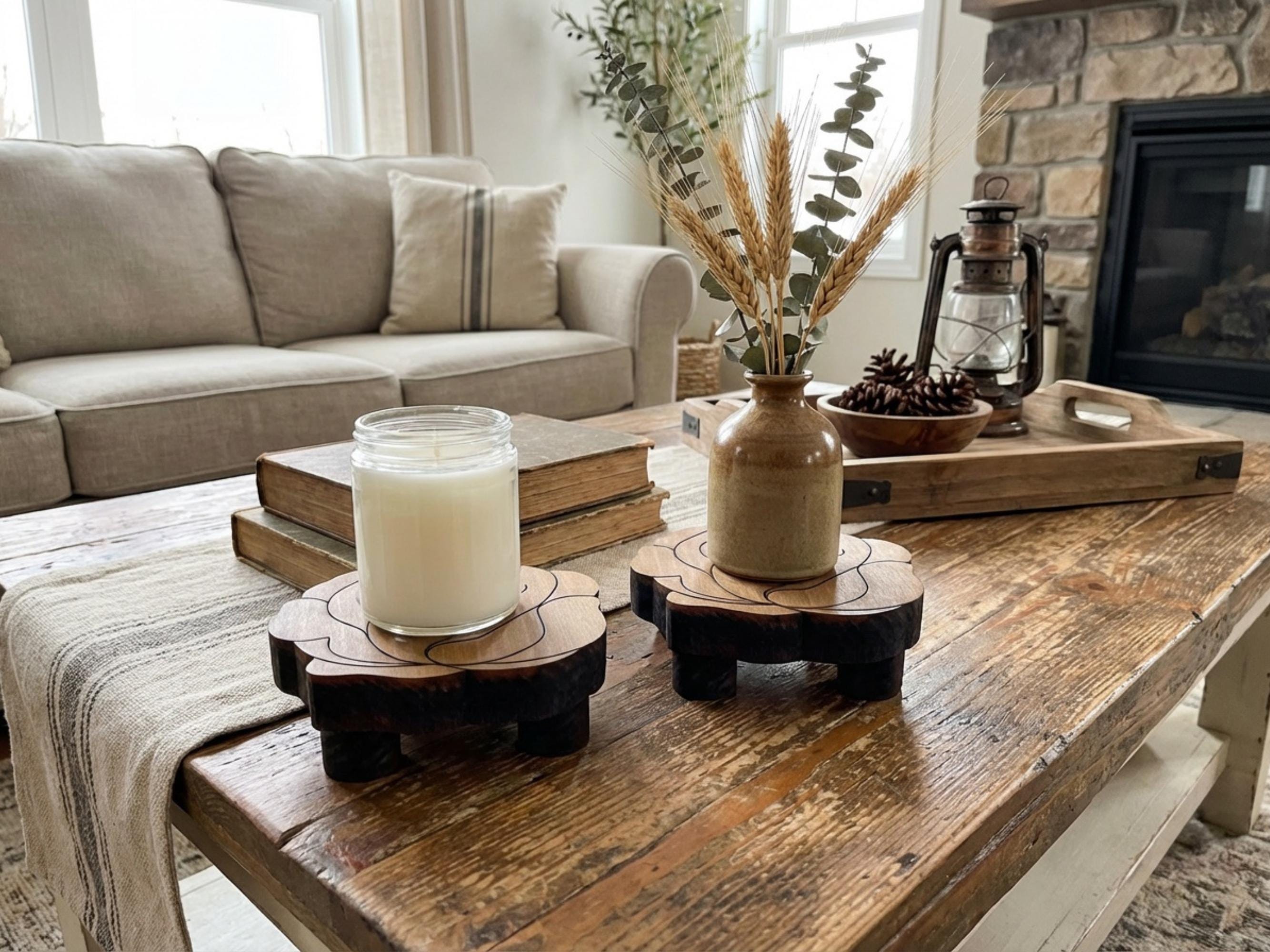 Reclaimed Wood Rose Risers