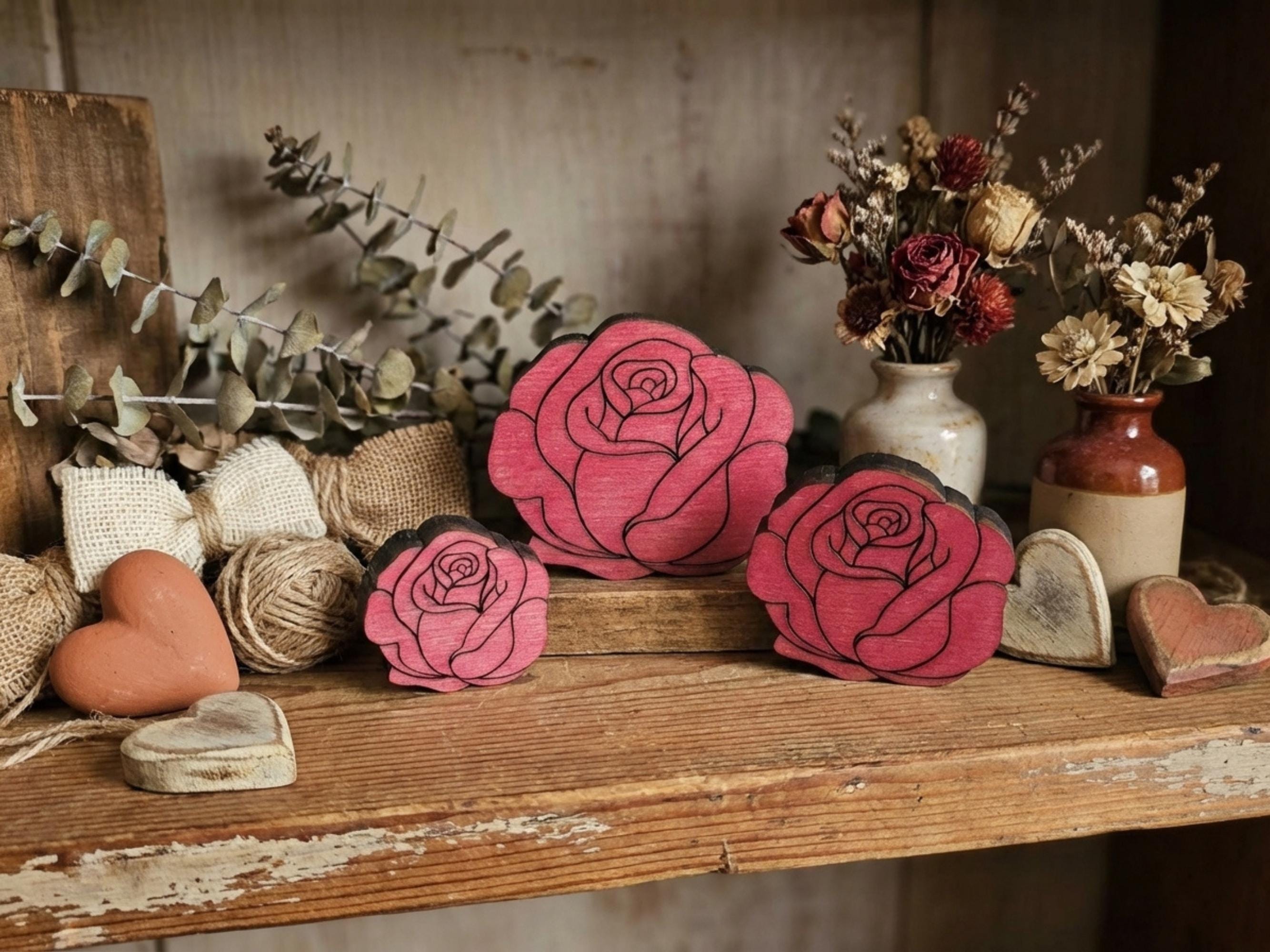 Reclaimed Wood Roses