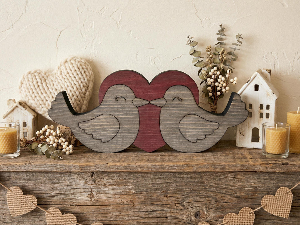 Reclaimed Wood Love Birds
