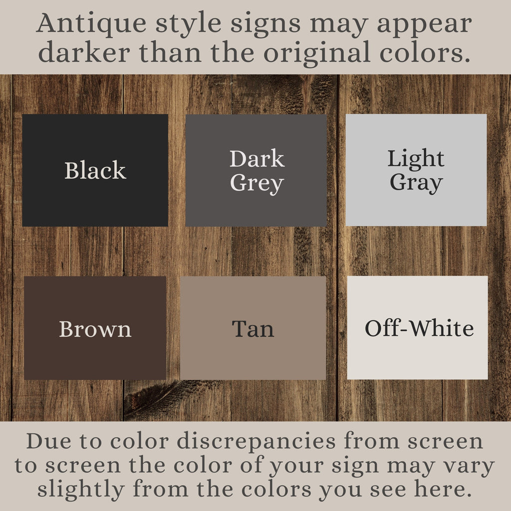 Antique Style Pumpkins Sign